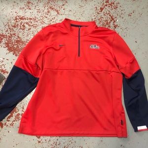 Nike Ole Miss 1/4 zip size XXL EUC